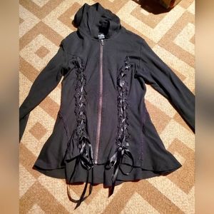 Royal Bones black hooded jacket